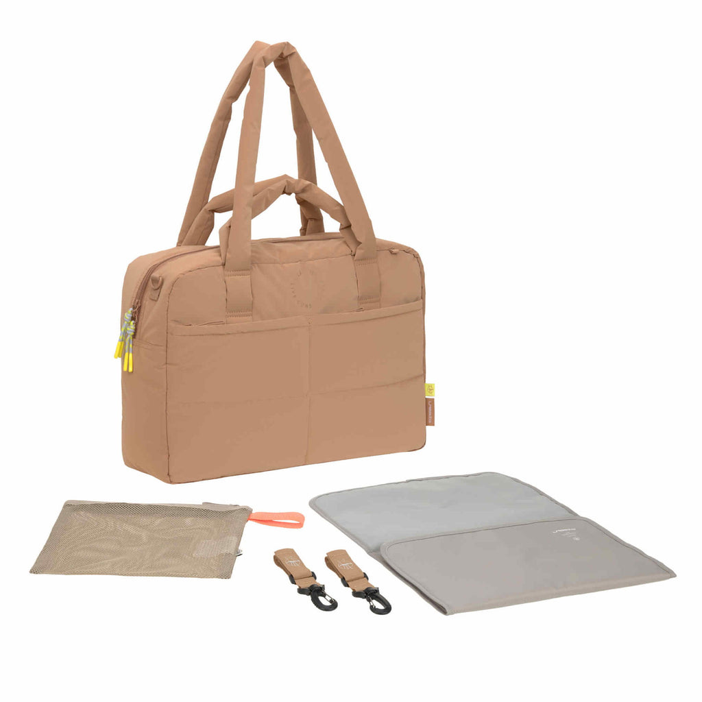 Bolsa de Maternidade Lassig Everyday na cor amêndoa, fotografia 1 de 8 do produto