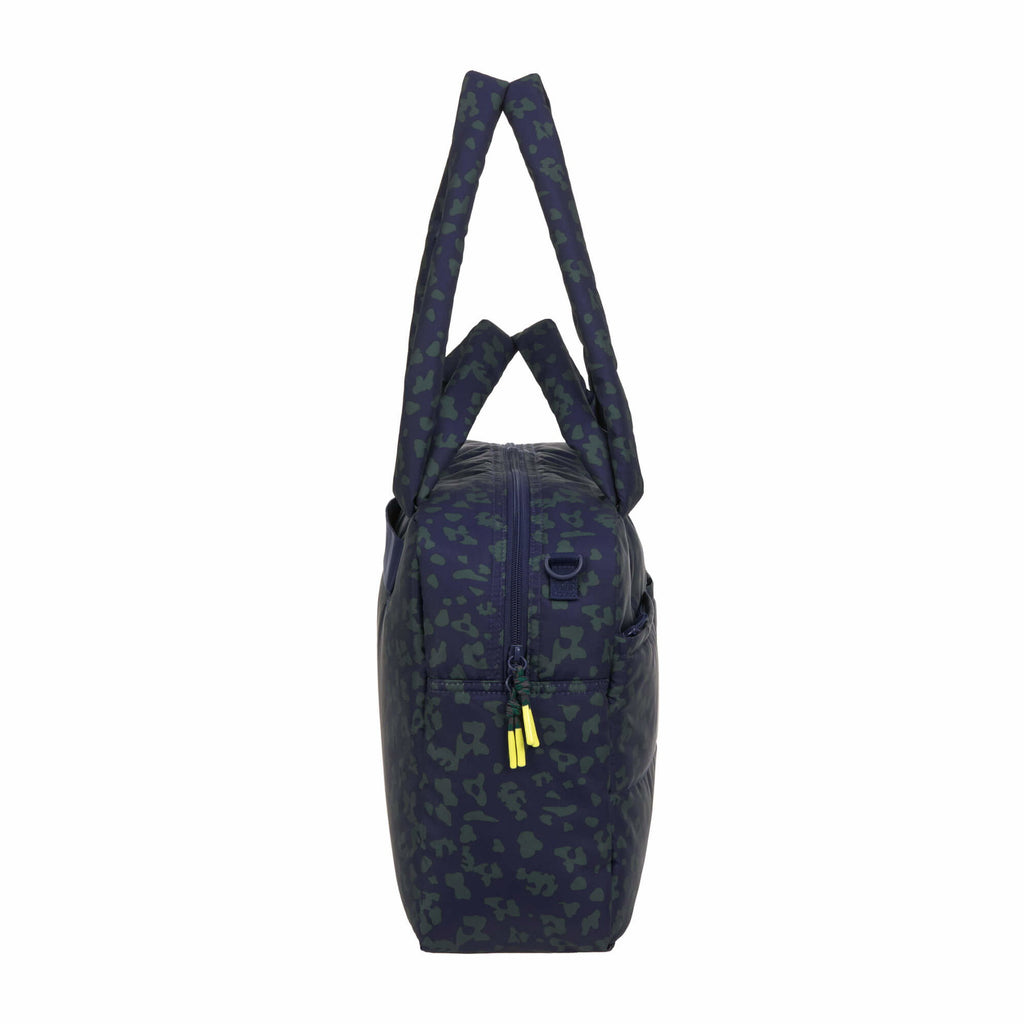 Bolsa de Maternidade Lassig Everyday na cor leopardo azul escuro, fotografia 3 de 8 do produto