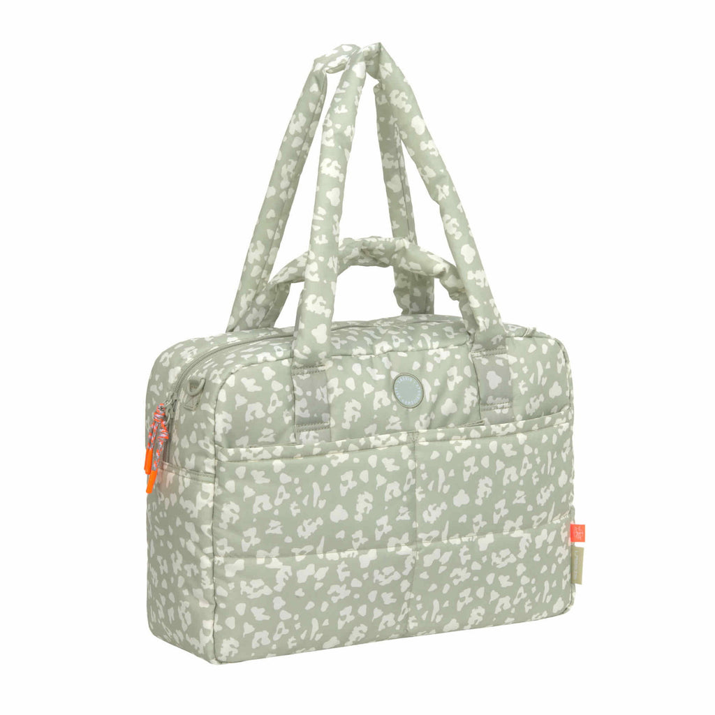 Bolsa de Maternidade Lassig Everyday na cor leopardo caqui claro, fotografia 3 de 8 do produto
