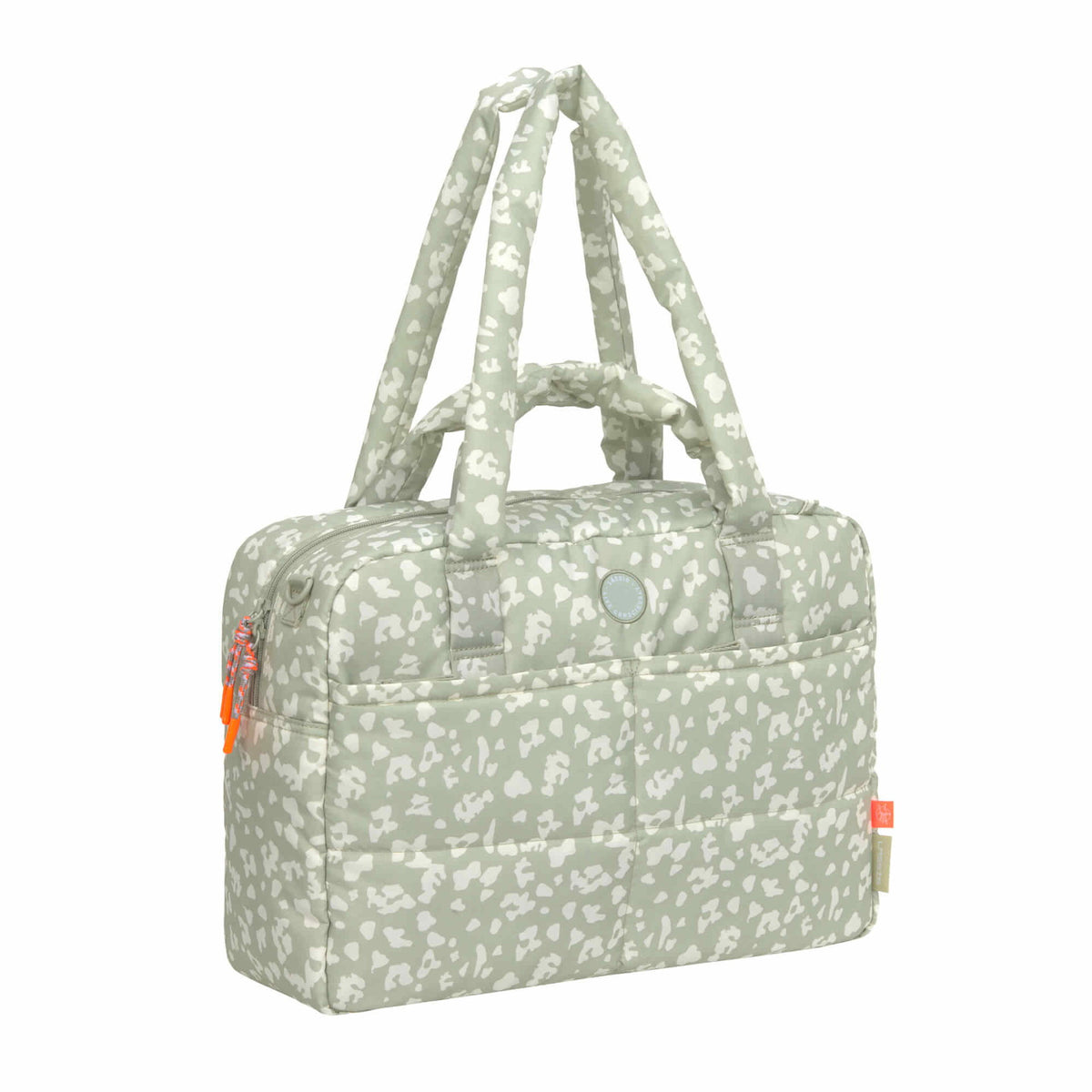 Bolsa de Maternidade Lassig Everyday na cor leopardo caqui claro, fotografia 3 de 8 do produto