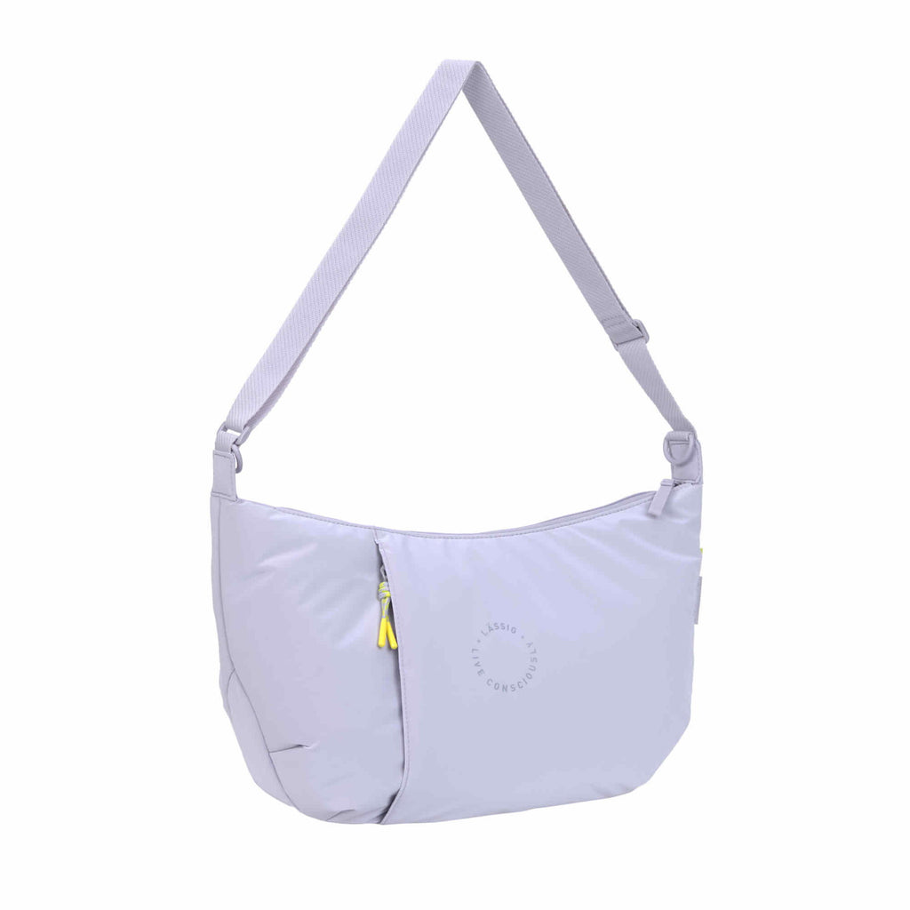 Bolsa de Maternidade Lassig Crossbody Lunua na cor lilás, fotografia 3 de 8 do produto