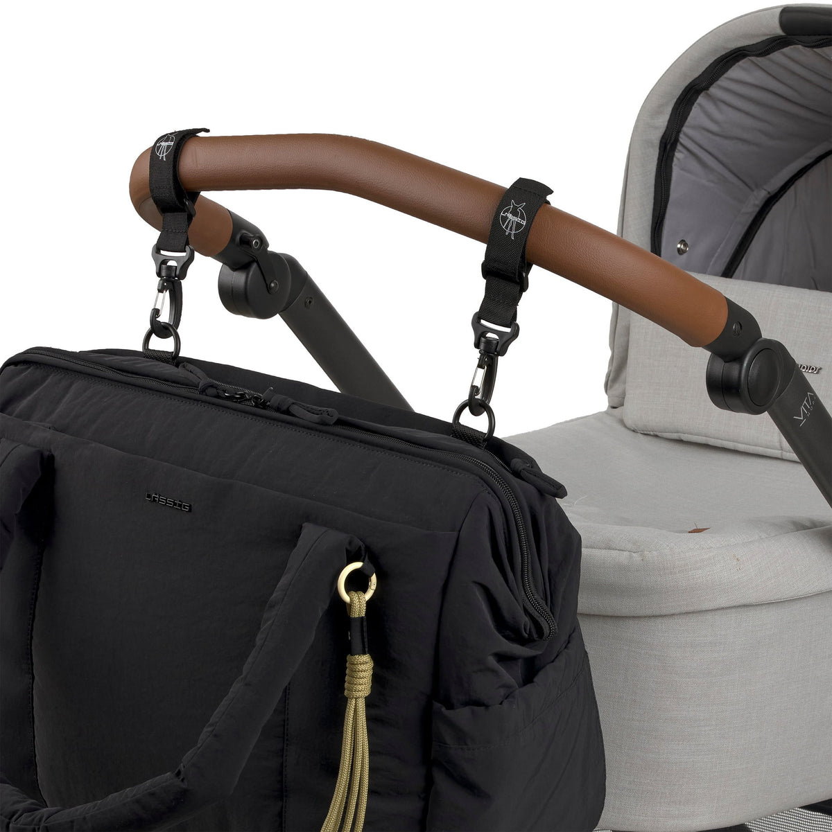 Bolsa de Maternidade Lassig Weekender Yula na cor preto, fotografia 5 de 8 do produto