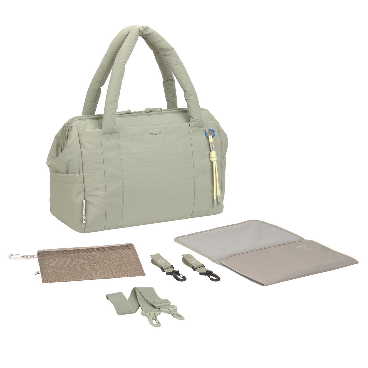 Bolsa de Maternidade Lassig Weekender Yula na cor menta, fotografia 1 de 8 do produto