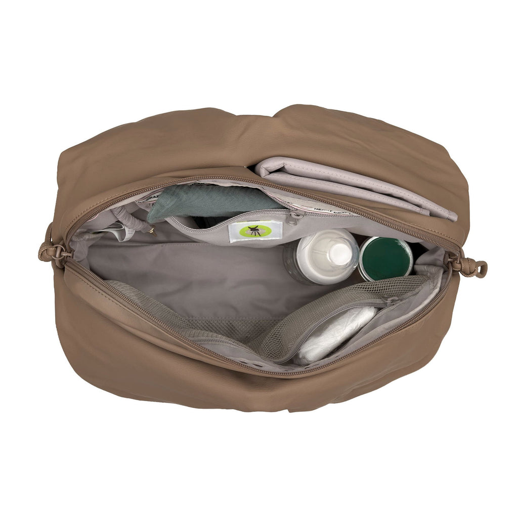 Bolsa de Maternidade Lassig Teya na cor avelã, fotografia 4 de 8 do produto