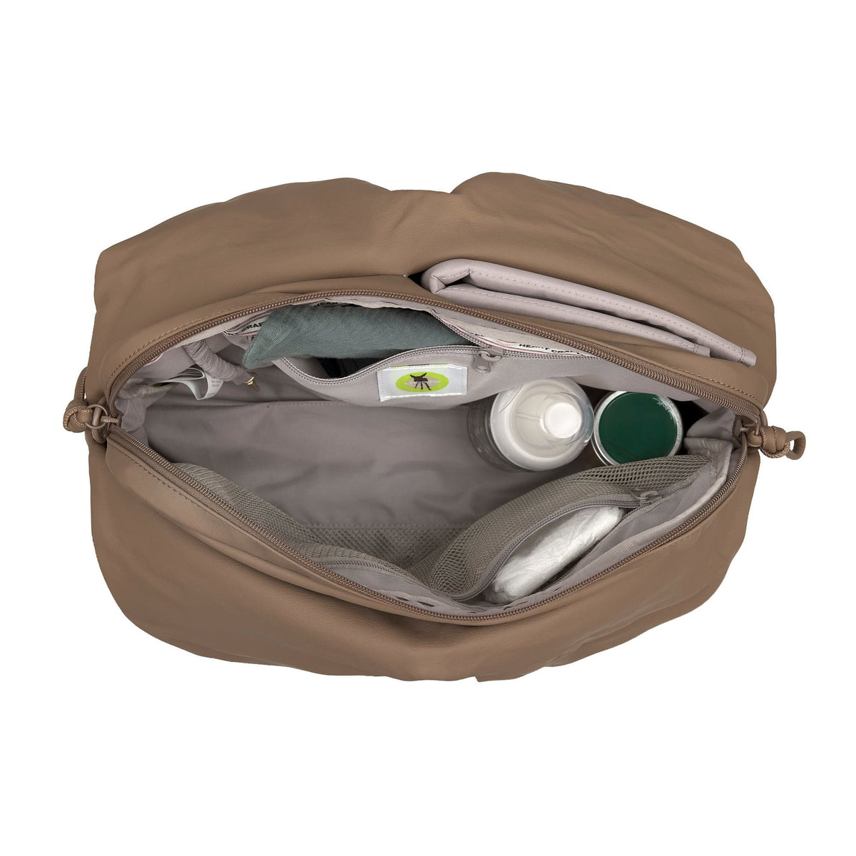 Bolsa de Maternidade Lassig Teya na cor avelã, fotografia 4 de 8 do produto