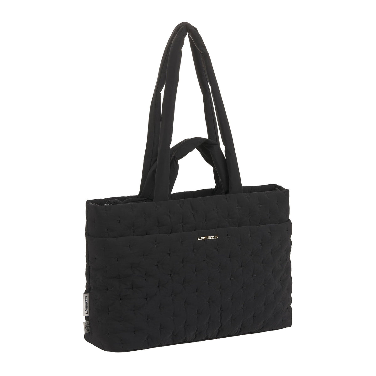Bolsa de Maternidade Lassig Liva Acolchoada na cor preto, fotografia 3 de 8 do produto