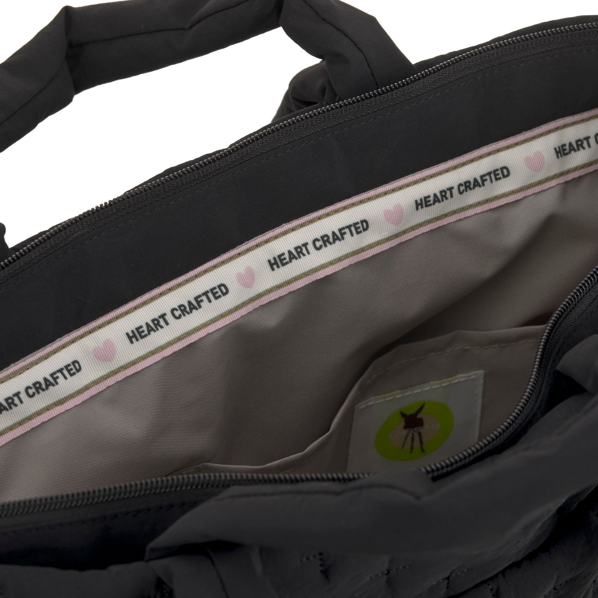 Bolsa de Maternidade Lassig Liva Acolchoada na cor preto, fotografia 6 de 8 do produto