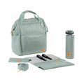 Mochila de Maternidade Lassig Glam Goldie na cor menta, fotografia 1 de 8 do produto