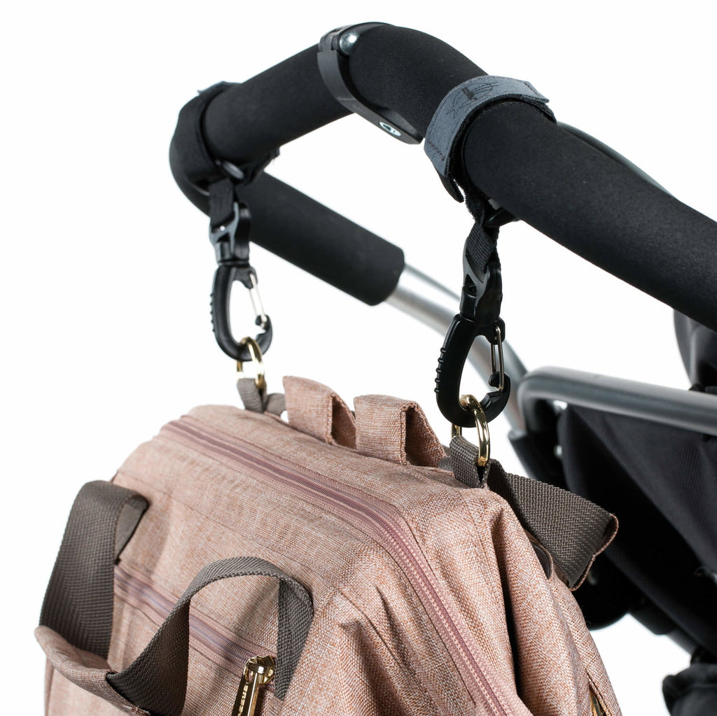 Mochila de Maternidade Lassig Glam Goldie na cor rosa, fotografia 6 de 8 do produto