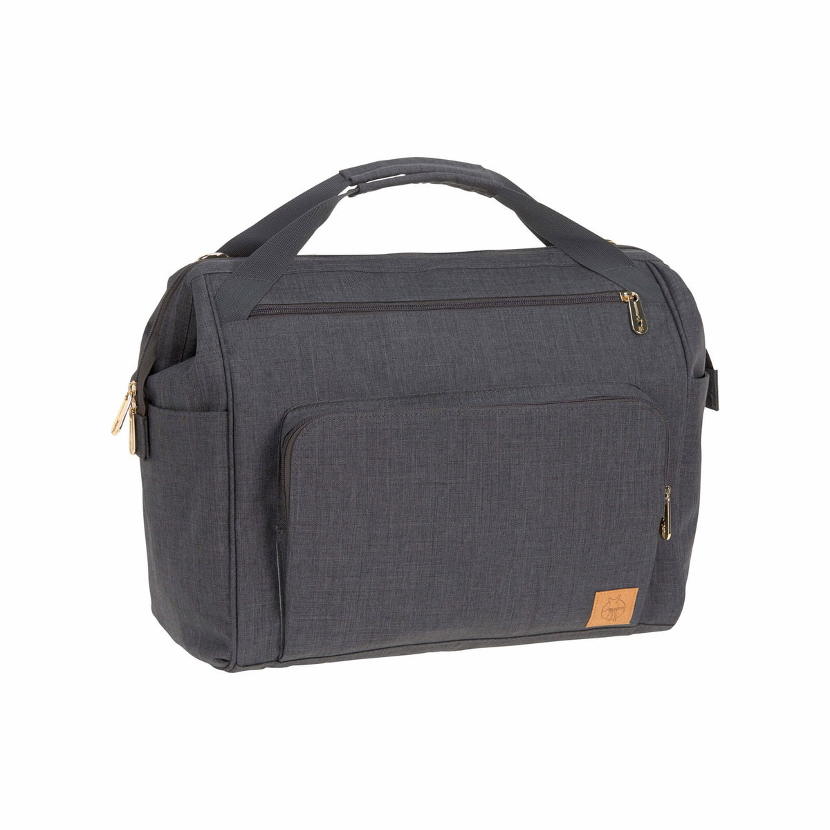 Mochila de Maternidade Lassig para Gémeos Glam Goldie Twin na cor antracite, fotografia 2 de 8 do produto