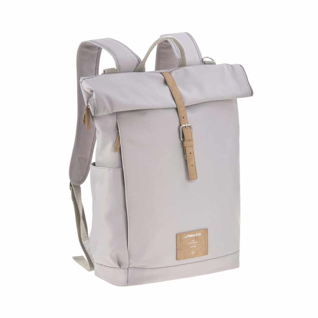 Mochila de Maternidade Lassig Rolltop na cor cinzento, fotografia 3 de 8 do produto