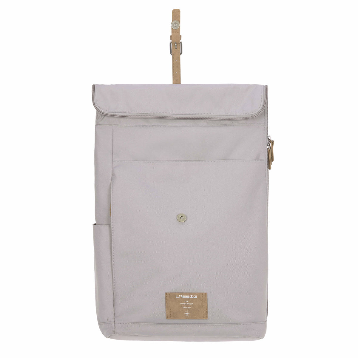 Mochila de Maternidade Lassig Rolltop na cor cinzento, fotografia 6 de 8 do produto