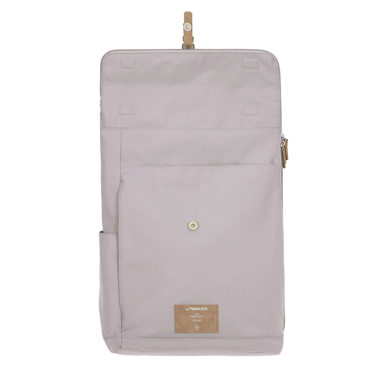 Mochila de Maternidade Lassig Rolltop na cor cinzento, fotografia 7 de 8 do produto