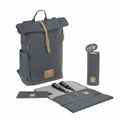 Mochila de Maternidade Lassig Rolltop na cor antracite, fotografia 1 de 8 do produto