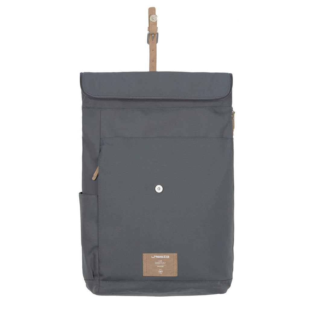 Mochila de Maternidade Lassig Rolltop na cor antracite, fotografia 6 de 8 do produto