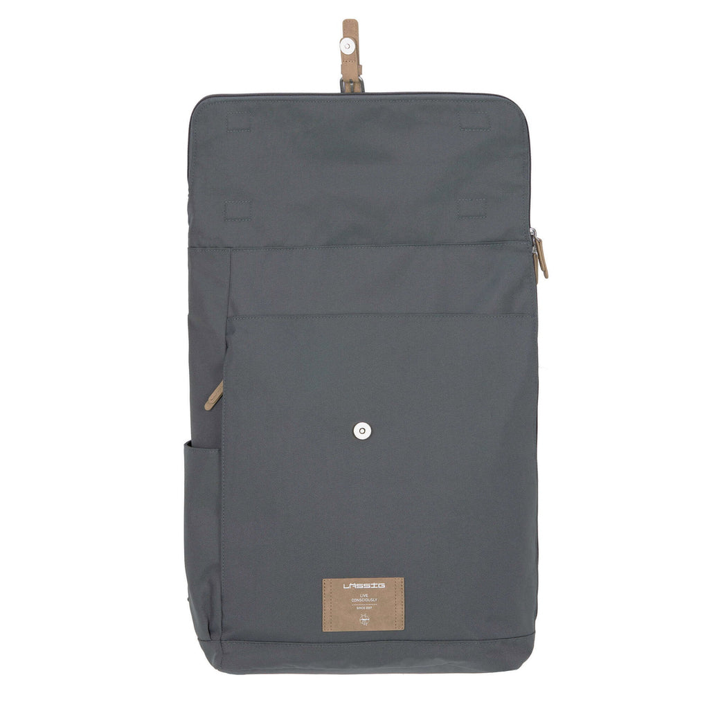 Mochila de Maternidade Lassig Rolltop na cor antracite, fotografia 7 de 8 do produto
