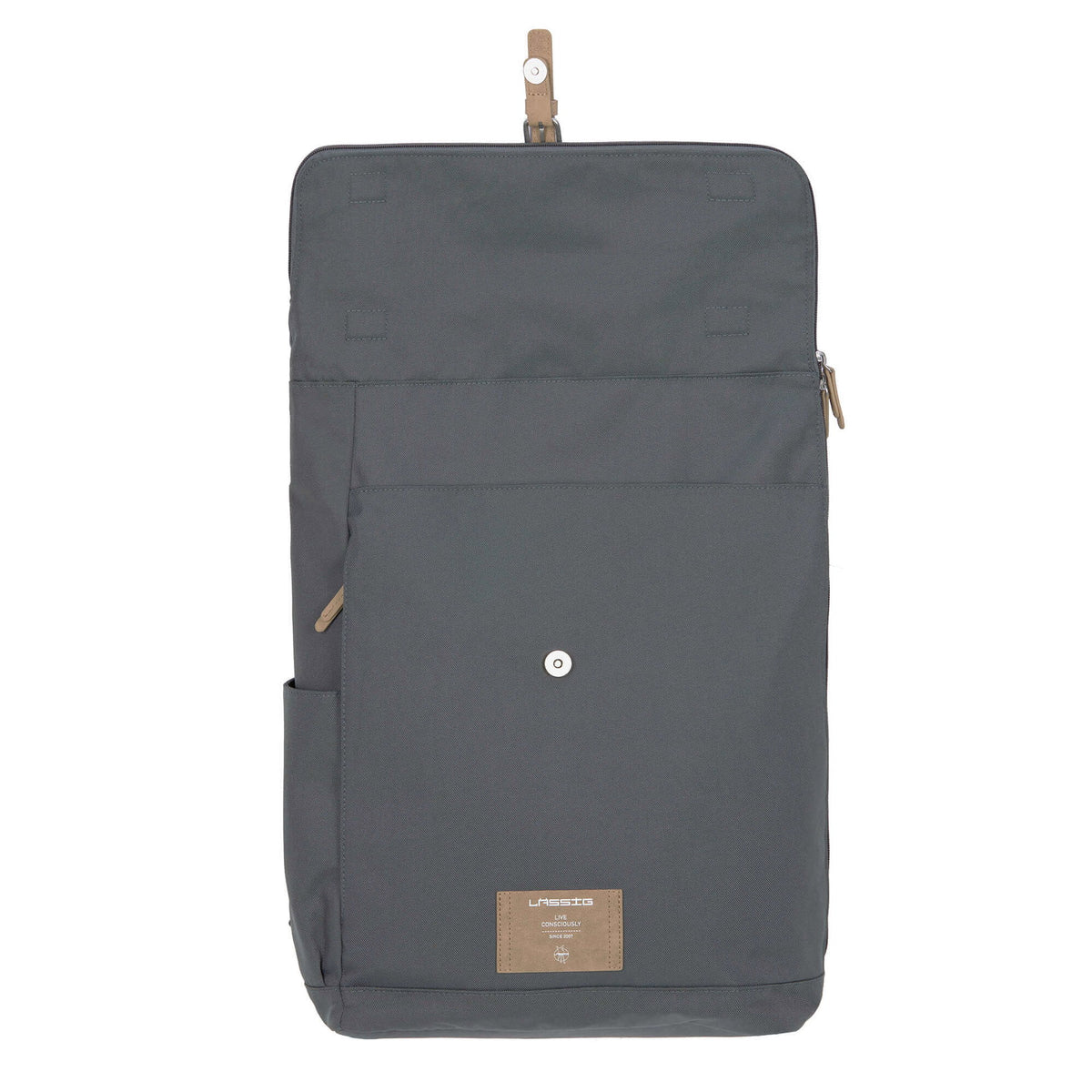 Mochila de Maternidade Lassig Rolltop na cor antracite, fotografia 7 de 8 do produto