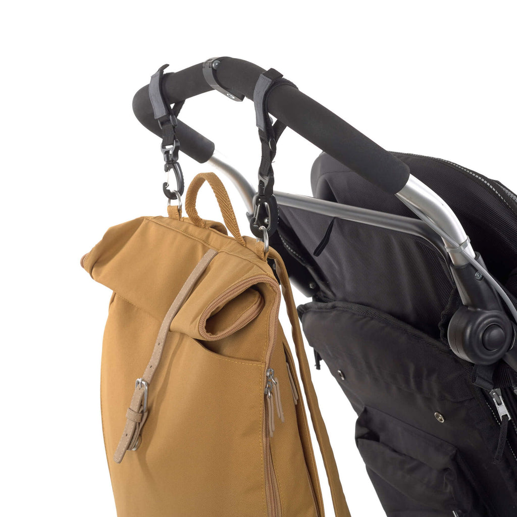 Mochila de Maternidade Lassig Rolltop na cor caril, fotografia 6 de 8 do produto