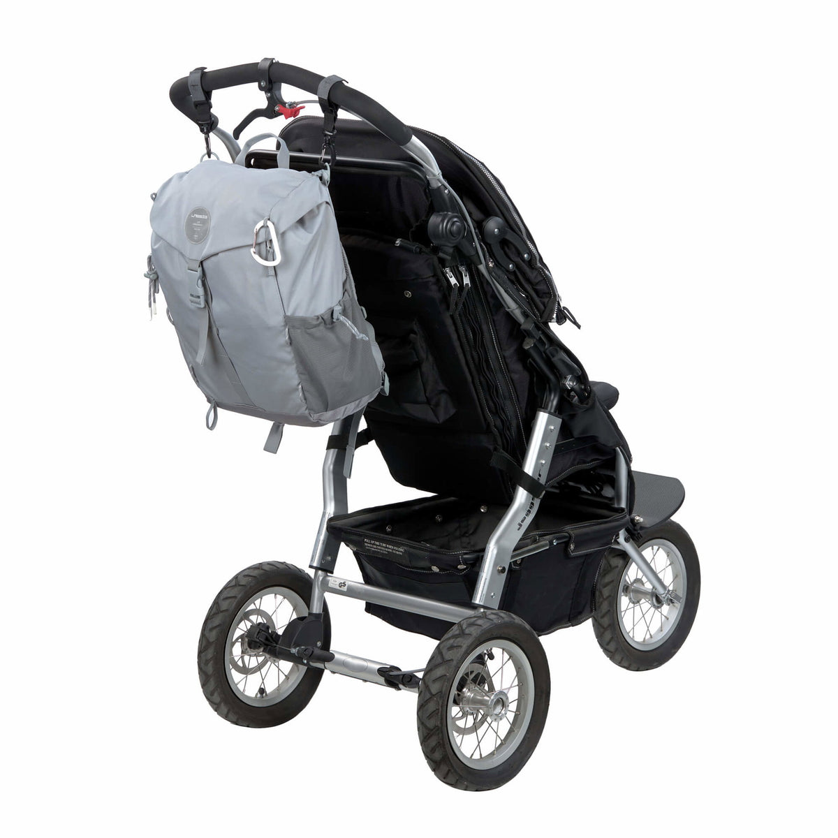 Mochila de Maternidade Lassig Outdoor na cor cinzento, fotografia 5 de 8 do produto