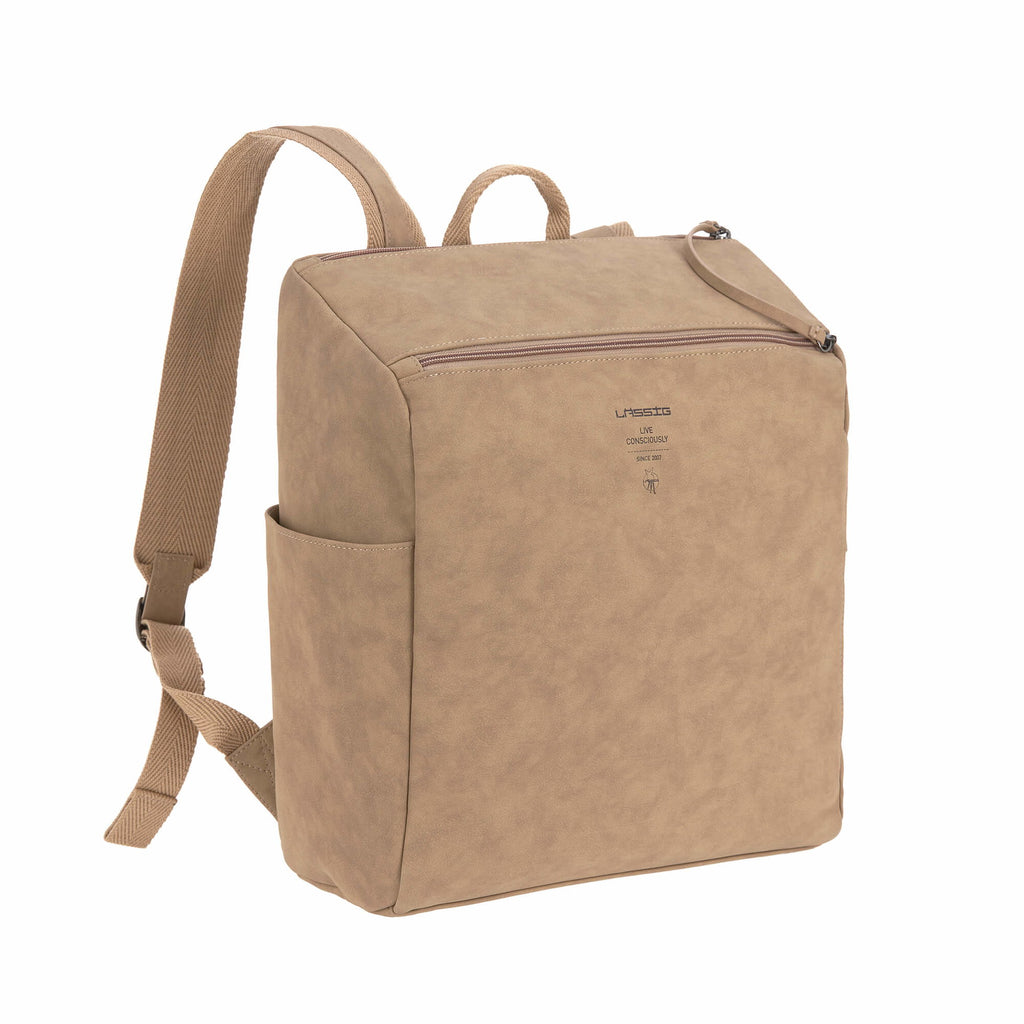Mochila de Maternidade Lassig Tender na cor camelo, fotografia 3 de 8 do produto