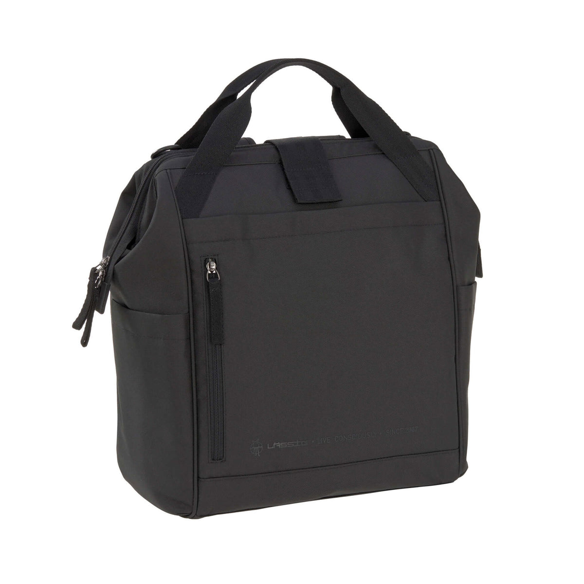 Mochila de Maternidade Lassig Goldie Up na cor preto, fotografia 3 de 8 do produto