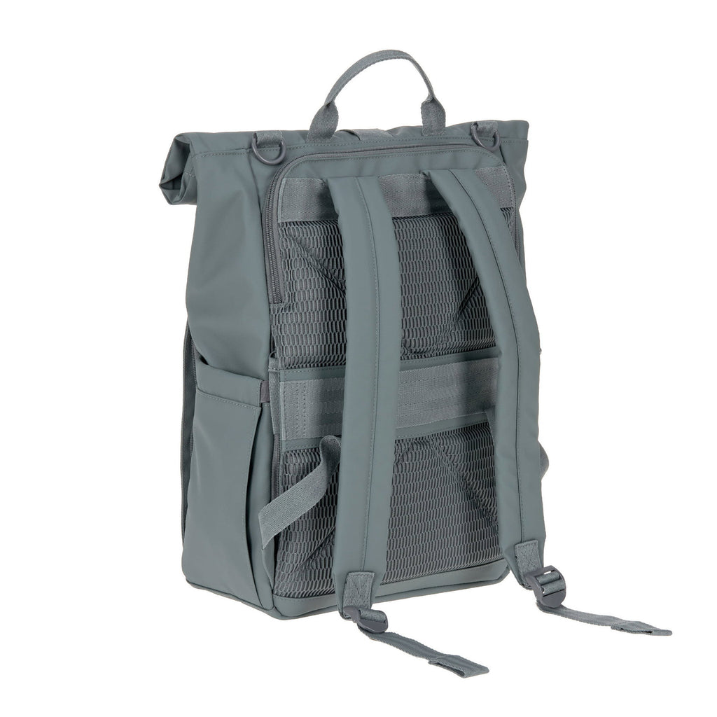 Mochila de Maternidade Lassig Rolltop Up na cor antracite, fotografia 8 de 8 do produto