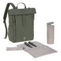 Mochila de Maternidade Lassig Rolltop Up na cor verde oliva, fotografia 1 de 8 do produto