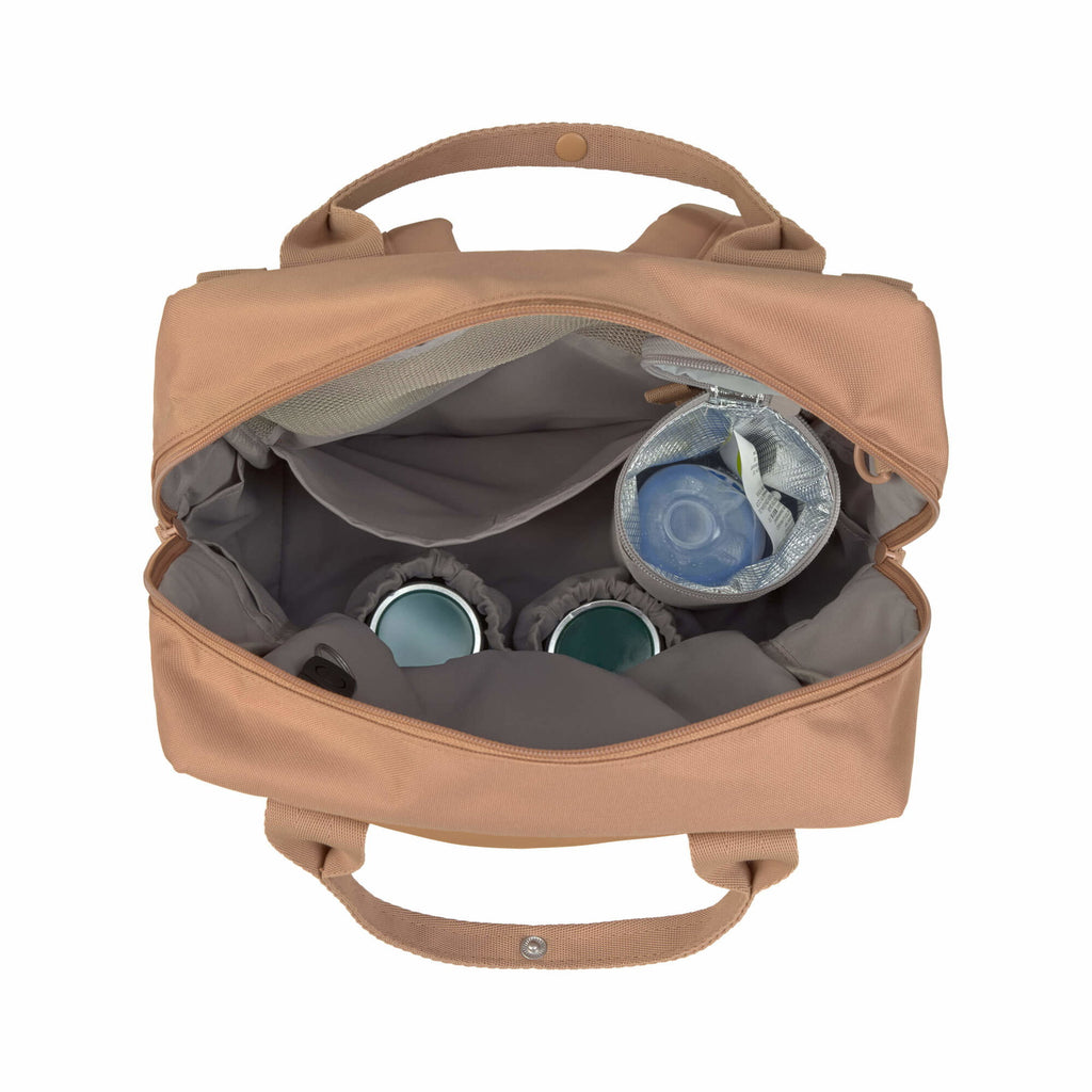 Mochila de Maternidade Lassig Vividal na cor amêndoa, fotografia 7 de 8 do produto