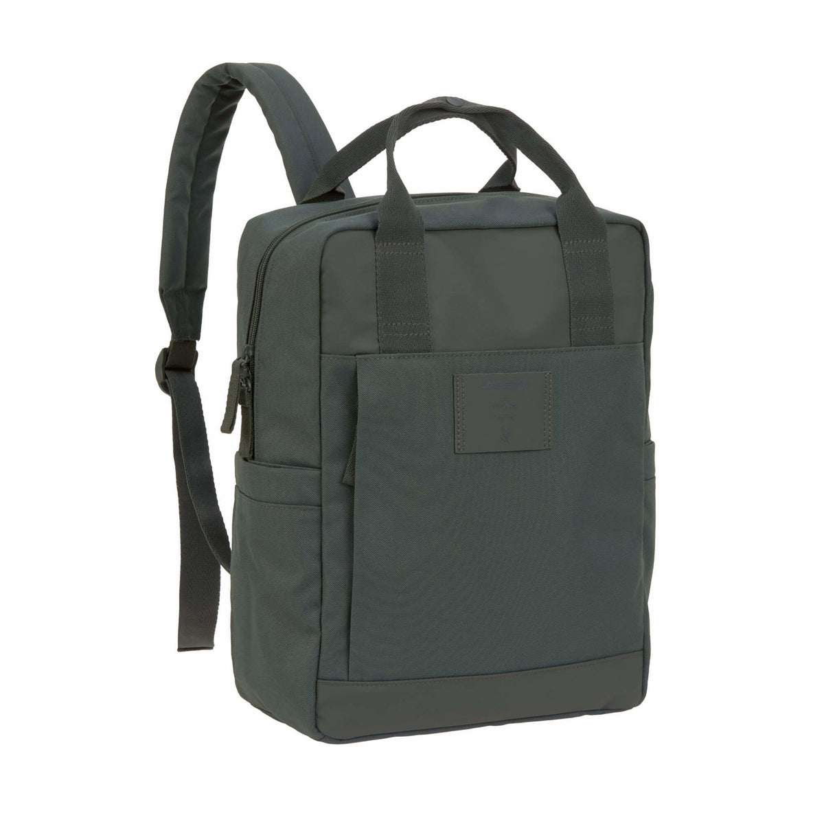 Mochila de Maternidade Lassig Vividal na cor verde oliva escuro, fotografia 3 de 8 do produto