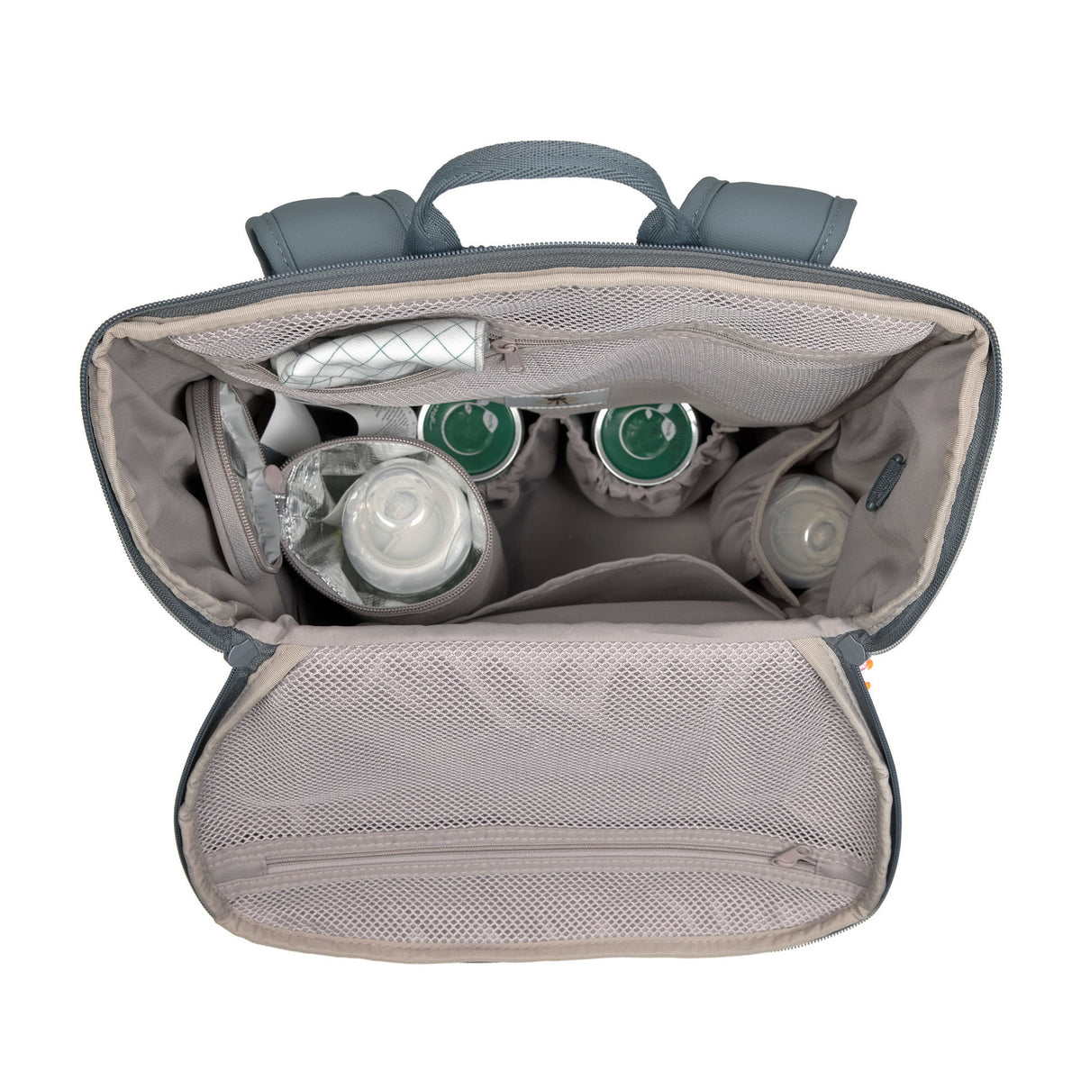 Mochila de Maternidade Lassig Slender Up Refletora na cor antracite, fotografia 4 de 8 do produto