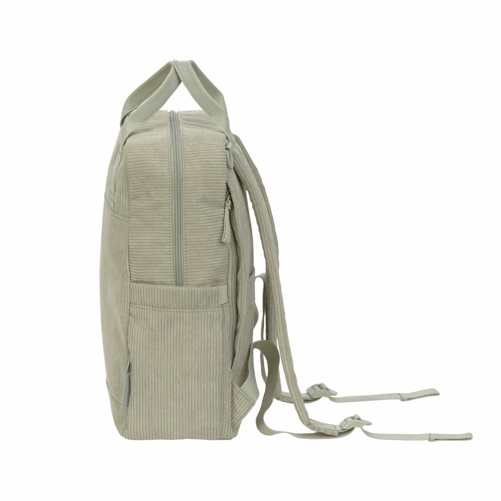 Mochila de Maternidade Lassig Vividal Bombazina na cor caqui, fotografia 6 de 8 do produto