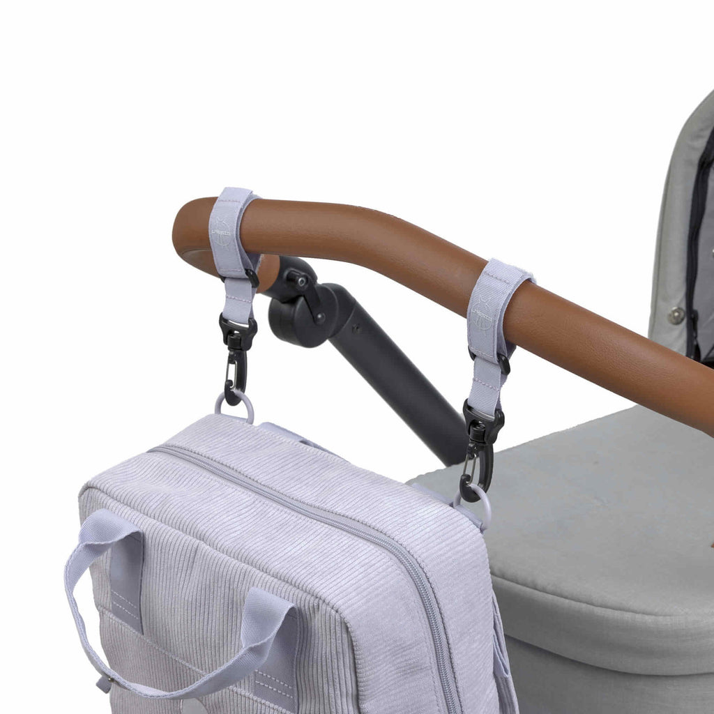 Mochila de Maternidade Lassig Vividal Bombazina na cor lilás, fotografia 4 de 8 do produto