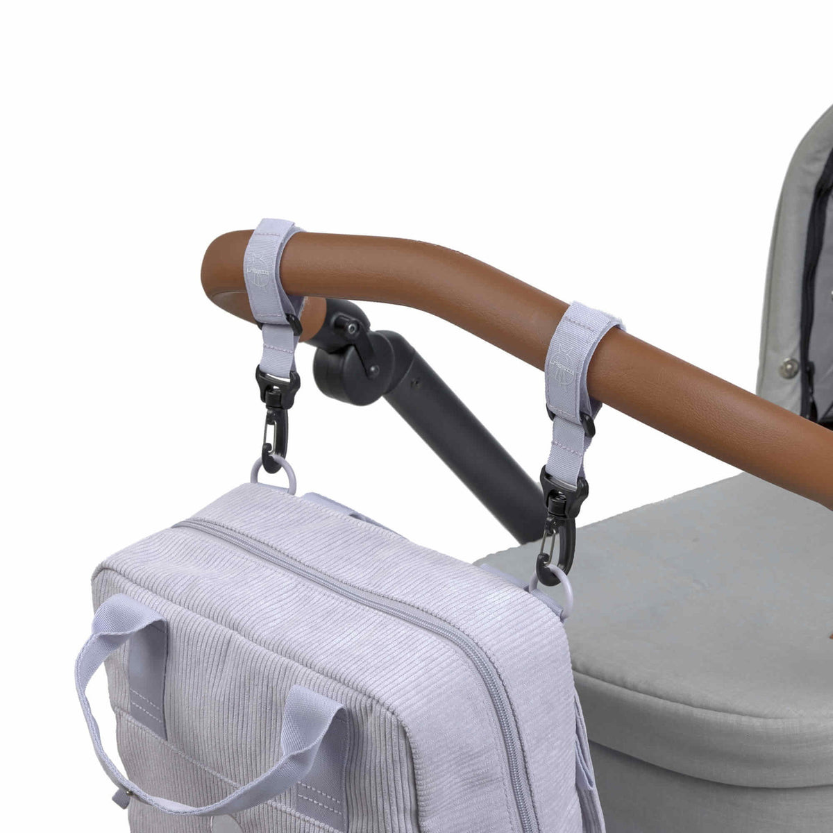 Mochila de Maternidade Lassig Vividal Bombazina na cor lilás, fotografia 4 de 8 do produto