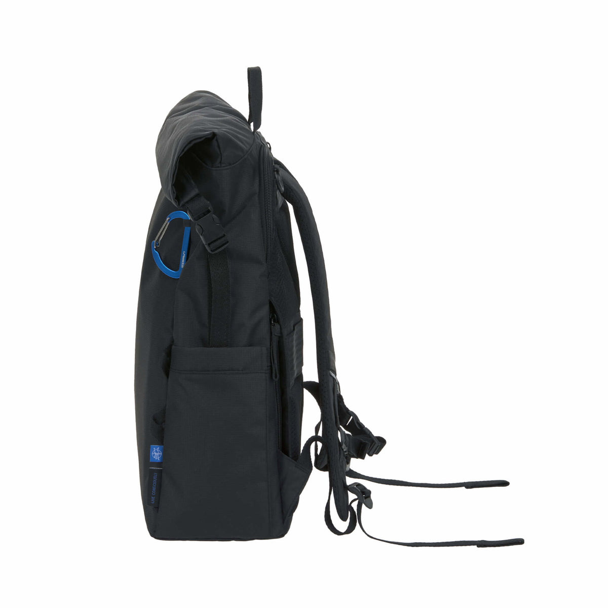 Mochila de Maternidade Lassig Outdoor Rolltop na cor preto, fotografia 7 de 8 do produto