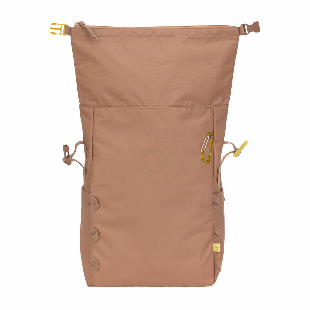 Mochila de Maternidade Lassig Outdoor Rolltop na cor amêndoa, fotografia 4 de 8 do produto