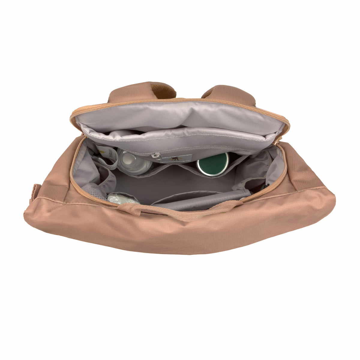 Mochila de Maternidade Lassig Outdoor Rolltop na cor amêndoa, fotografia 7 de 8 do produto