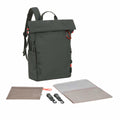 Mochila de Maternidade Lassig Outdoor Rolltop na cor verde oliva escuro, fotografia 1 de 8 do produto