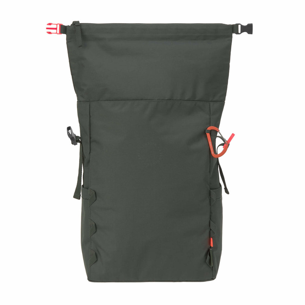 Mochila de Maternidade Lassig Outdoor Rolltop na cor verde oliva escuro, fotografia 6 de 8 do produto