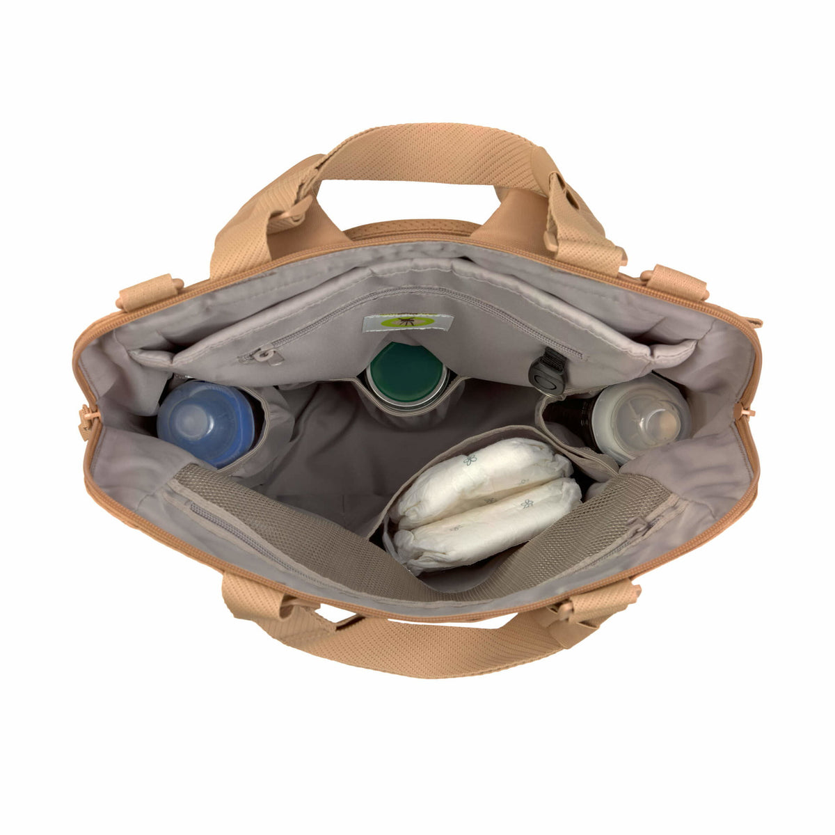 Mochila de Maternidade Lassig Conversion na cor amêndoa, fotografia 6 de 8 do produto