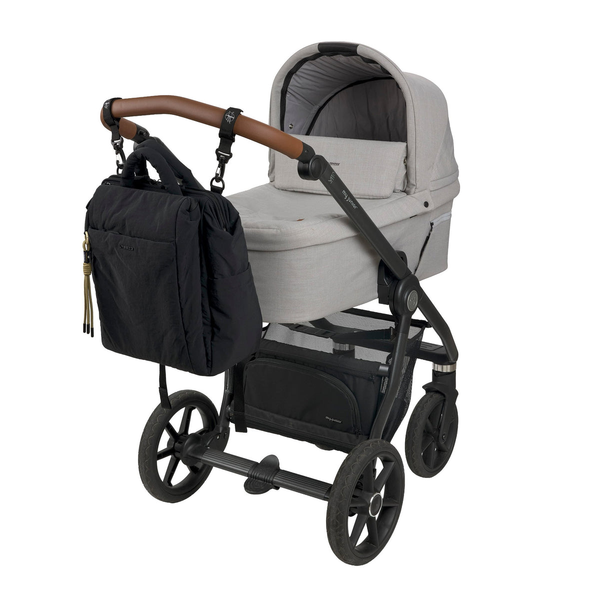 Mochila de Maternidade Lassig Minoa na cor preto, fotografia 7 de 8 do produto