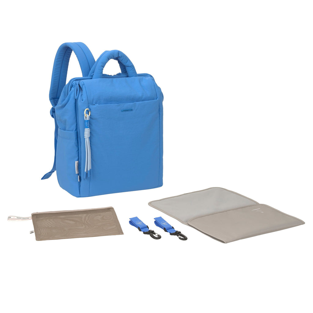 Mochila de Maternidade Lassig Minoa na cor azul, fotografia 1 de 8 do produto