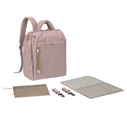 Mochila de Maternidade Lassig Minoa na cor rosa, fotografia 1 de 8 do produto