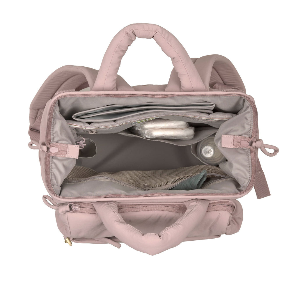 Mochila de Maternidade Lassig Minoa na cor rosa, fotografia 4 de 8 do produto