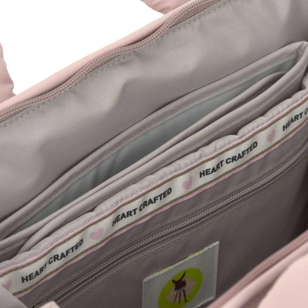 Mochila de Maternidade Lassig Minoa na cor rosa, fotografia 7 de 8 do produto