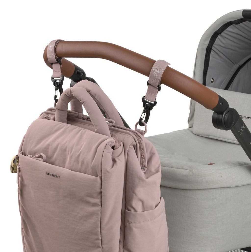 Mochila de Maternidade Lassig Minoa na cor rosa, fotografia 8 de 8 do produto