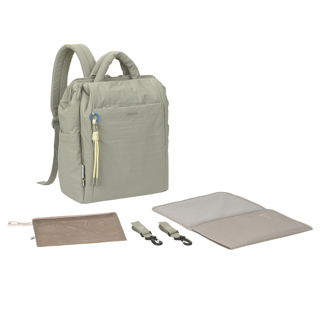 Mochila de Maternidade Lassig Minoa na cor menta, fotografia 1 de 8 do produto