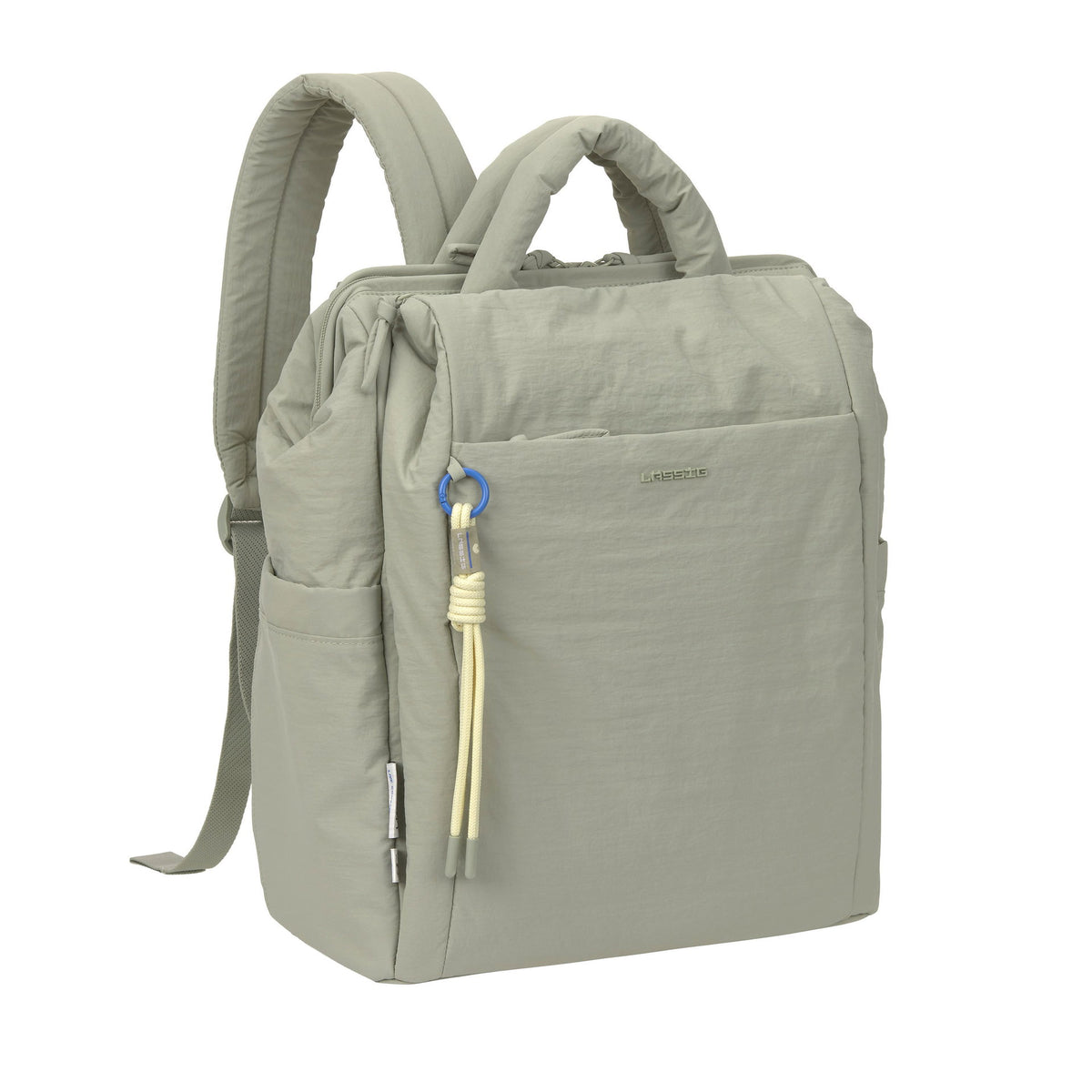 Mochila de Maternidade Lassig Minoa na cor menta, fotografia 3 de 8 do produto