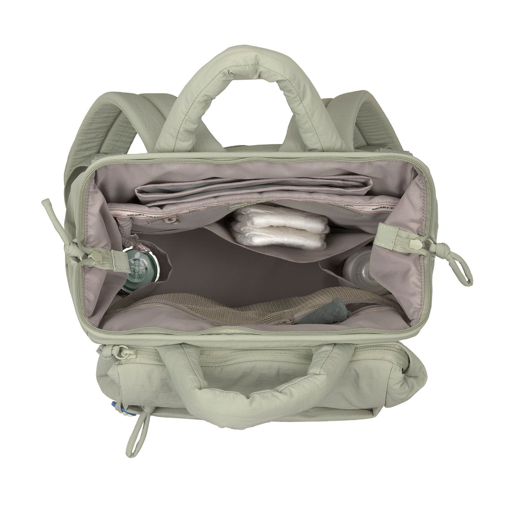 Mochila de Maternidade Lassig Minoa na cor menta, fotografia 4 de 8 do produto