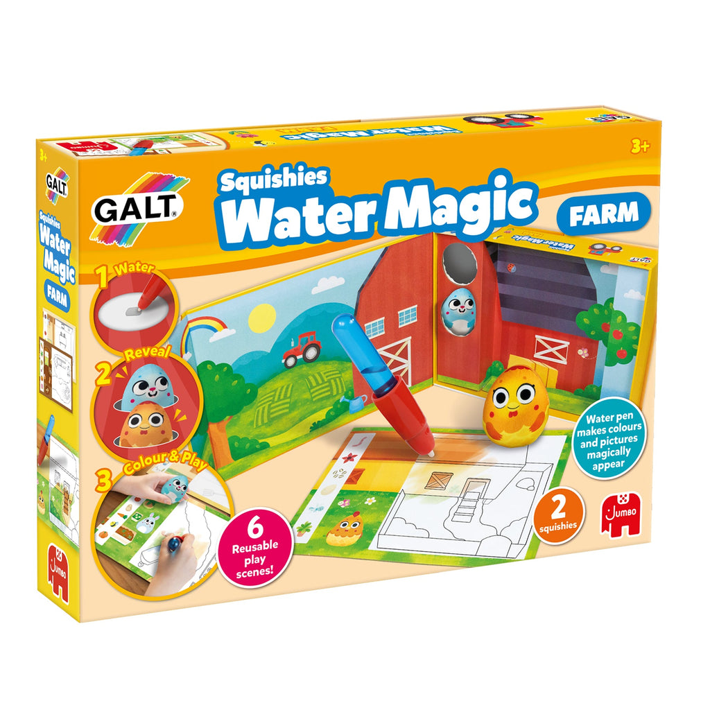 Caixa do Galt Water Magic Squishies Quinta em perspetiva, na embalagem original da marca