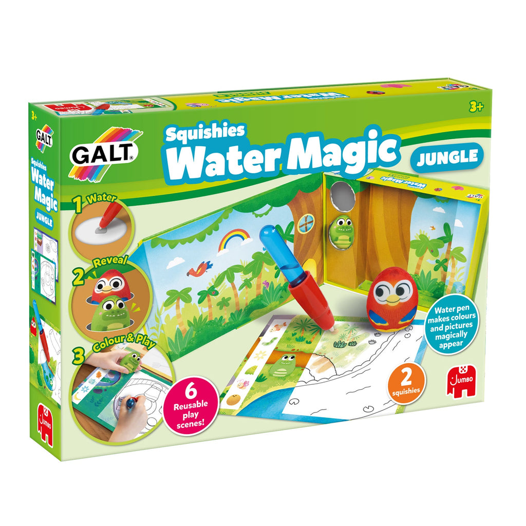 Caixa do Galt Water Magic Squishies Selva em perspetiva, na embalagem original da marca